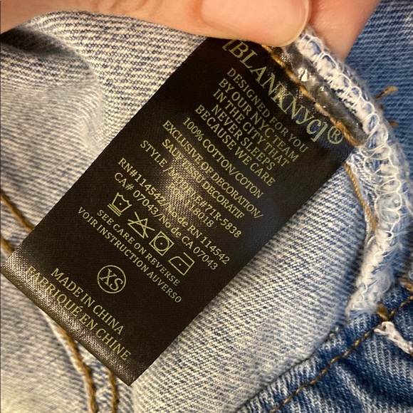 Star Embroidered Denim Jacket, size XS - Picture 4 of 6